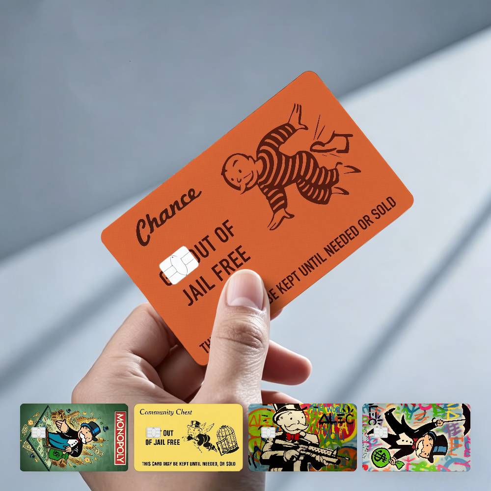 Board Game Monopoly - Alec M-Monopoly Gra GetOutJail 4 sztuki!