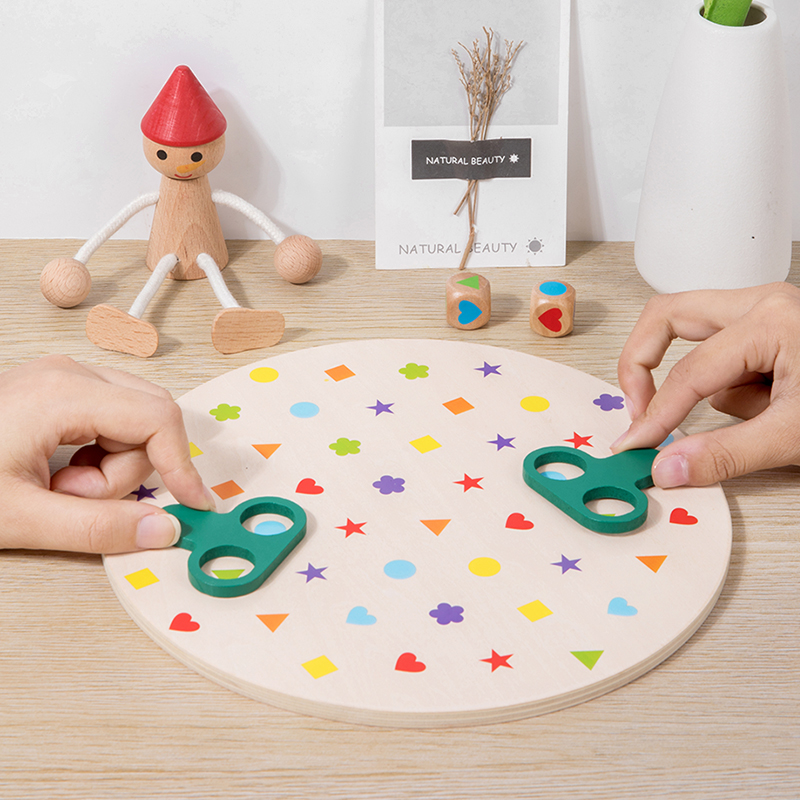 Board Game Dnd - Montessori Gra Dopasowująca Kolory i Kształty,
