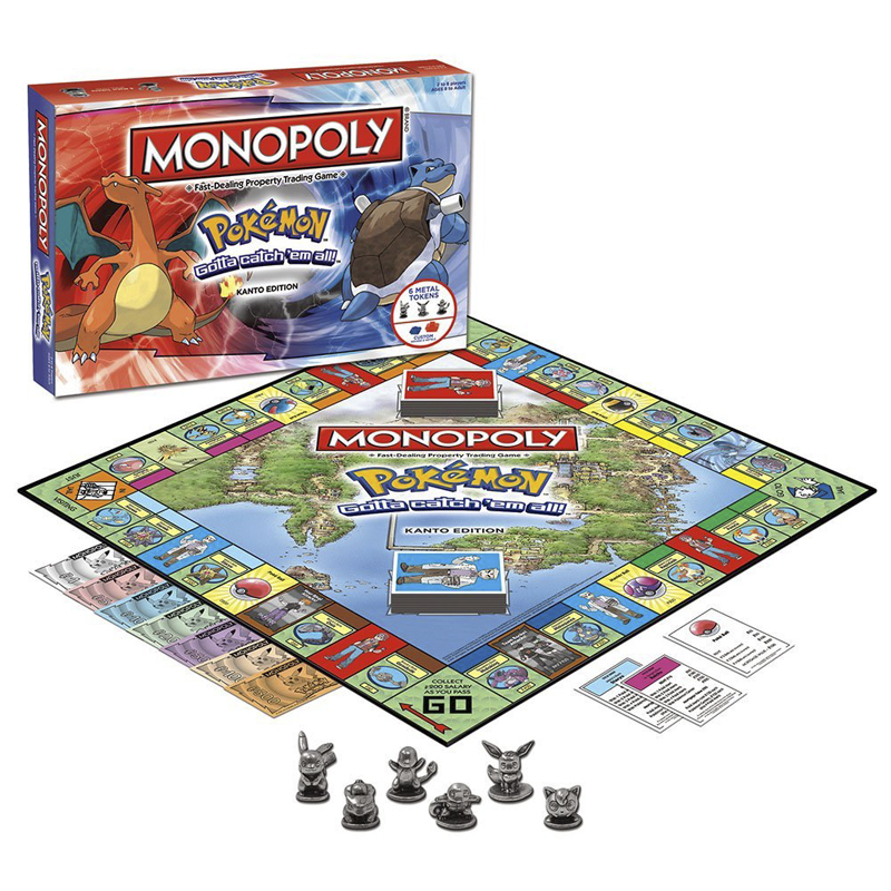 Board Game Monopoly - MONOPOLY Gra Planszowa Pokemon Karty Pikachus