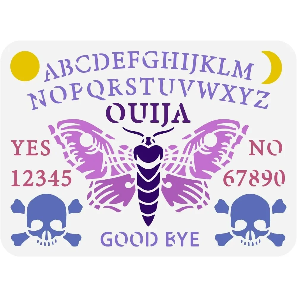 Board Game Template - Szablon tablicy Ouija 8,3x11,7 cala Wielokrotnego