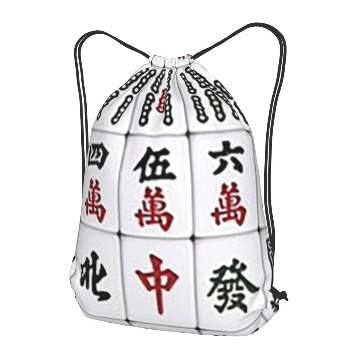 Plecak z wzorem płytek Mahjong – Tile Bag Drawstring recenzja i cena