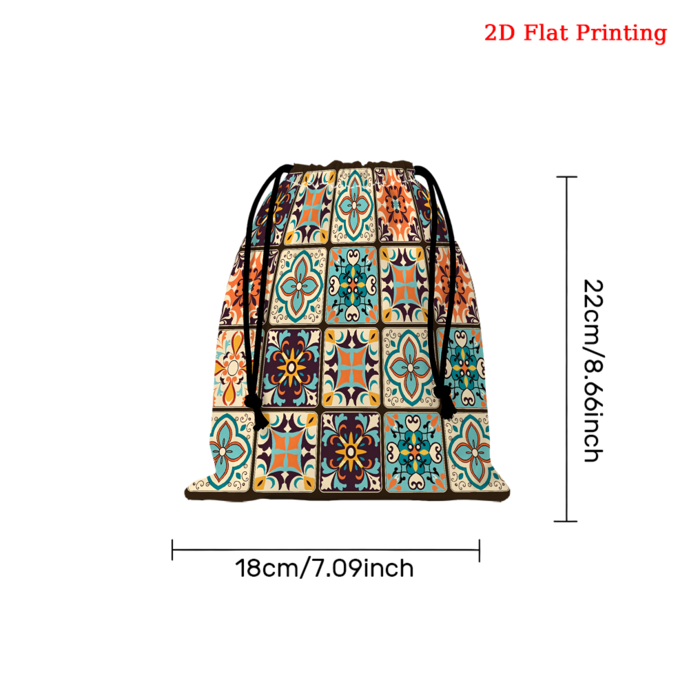 1 szt. Vintage Geometryczny Wz – Tile Bag Drawstring recenzja i cena