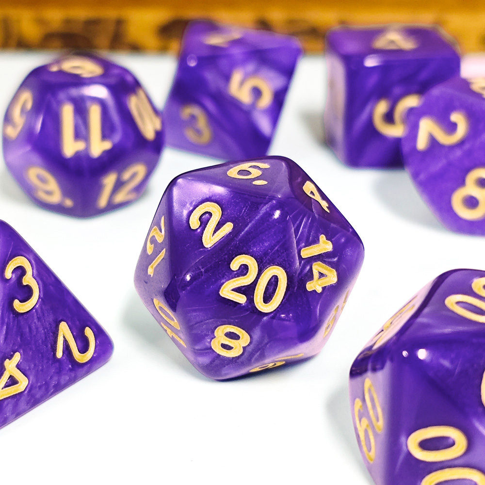 7 sztuk/zestaw Kostki Perłowe  – Board Game Dnd recenzja i cena