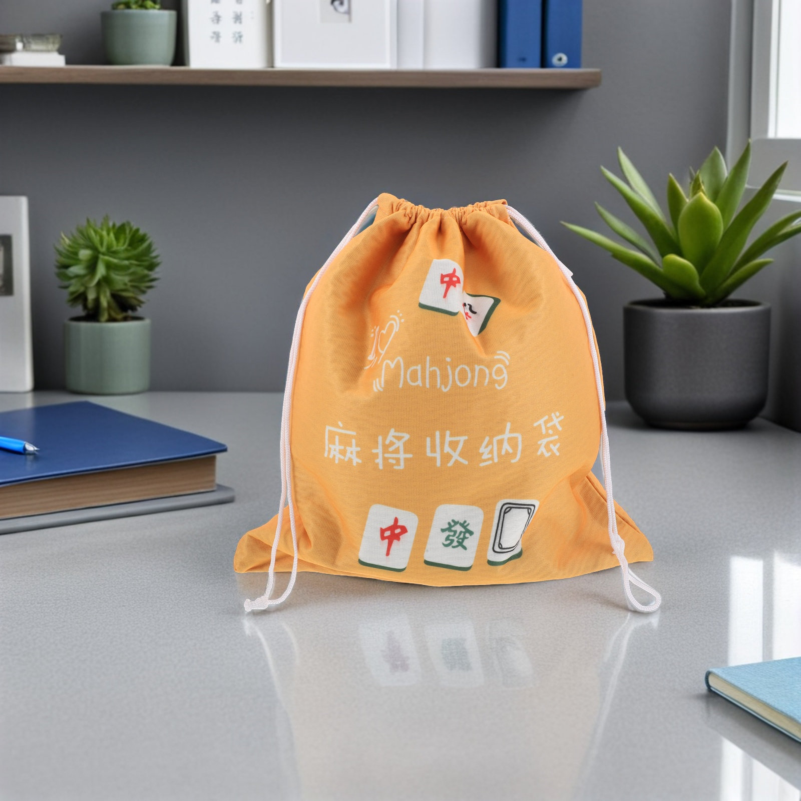 Duża materiałowa torba na mahj – Tile Bag Drawstring recenzja i cena