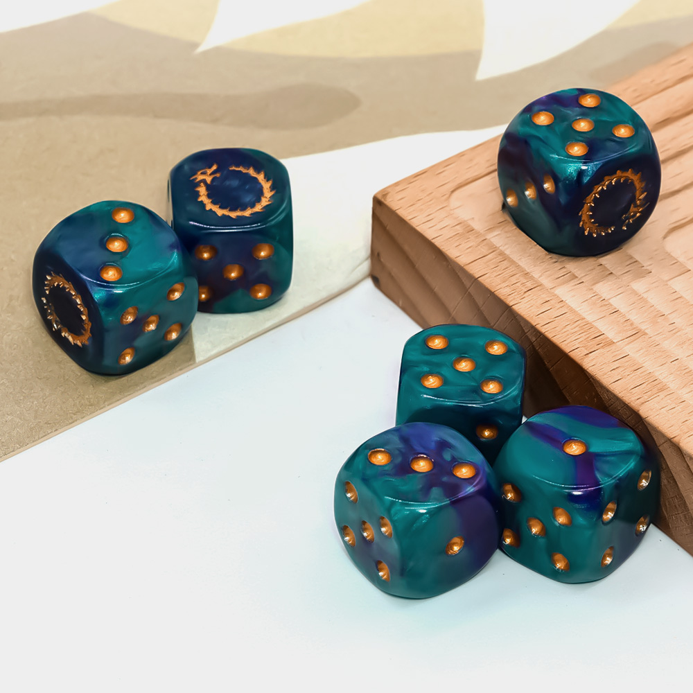 Zestaw 6 kostek D6 w kolorze z – Board Game Live recenzja i cena